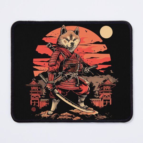 Item preview, Samurai Shiba T-Shirt designed and sold by Pohnnatee  Dechachokdee.