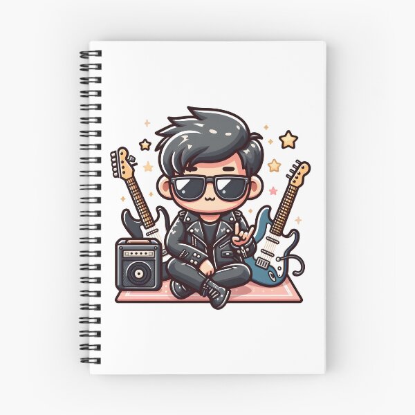 Item preview, Kawaii Rockstar: Leather Jacket And Sunglasses designed and sold by CanvasCutie.