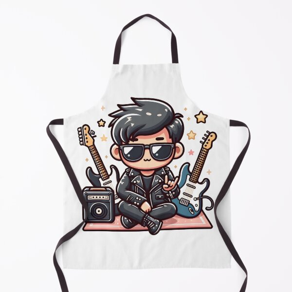 Item preview, Kawaii Rockstar: Leather Jacket And Sunglasses designed and sold by CanvasCutie.