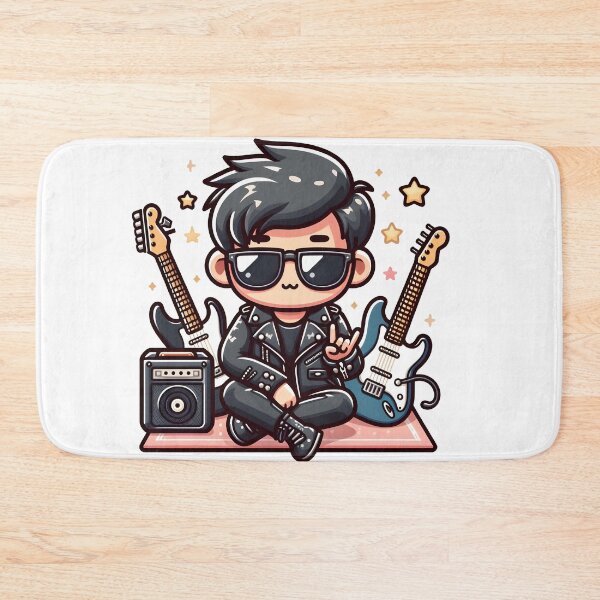 Artikelvorschau, Kawaii Rockstar: Lederjacke und Sonnenbrille entworfen und verkauft von CanvasCutie.