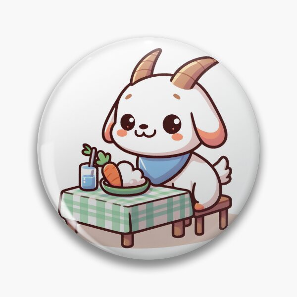 Item preview, Kawaii Goat: A Bib designed and sold by CanvasCutie.
