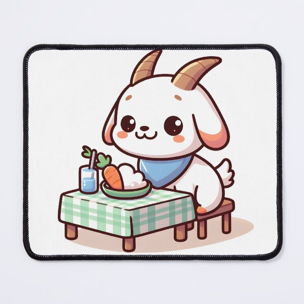 Item preview, Kawaii Goat: A Bib designed and sold by CanvasCutie.