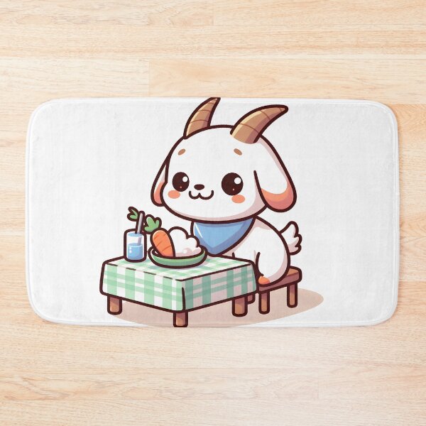 Item preview, Kawaii Goat: A Bib designed and sold by CanvasCutie.