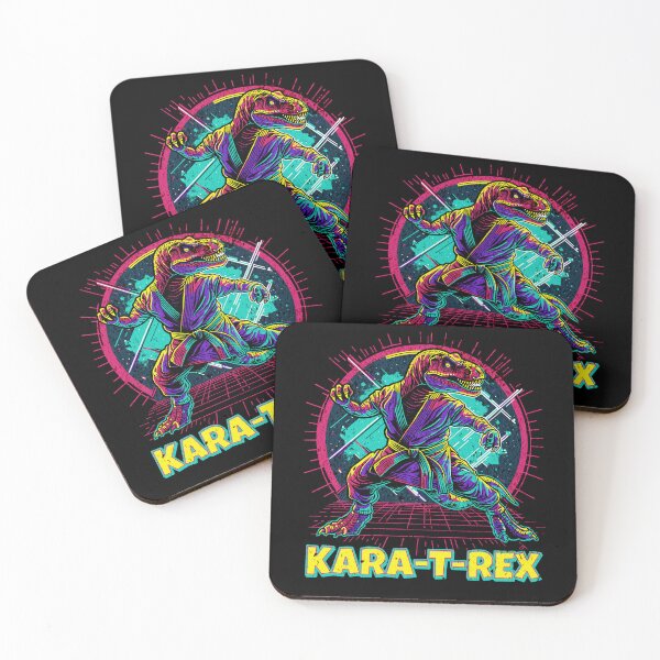 Artikelvorschau, Tyrannosaurus Rex Wortspiel-Shirt - Karate T-Rex T-Shirt entworfen und verkauft von SpecialtiesShop.