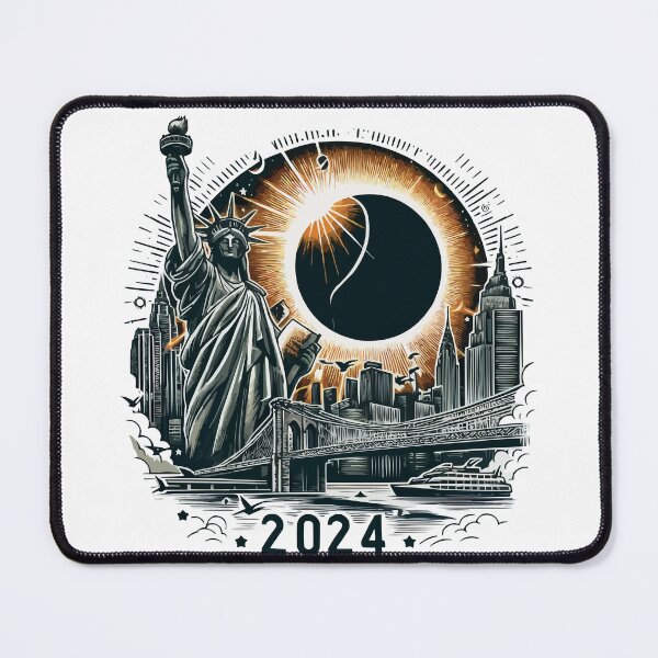 Item preview, New York Solar Eclipse 2024 designed and sold by TshirtTalkYou.