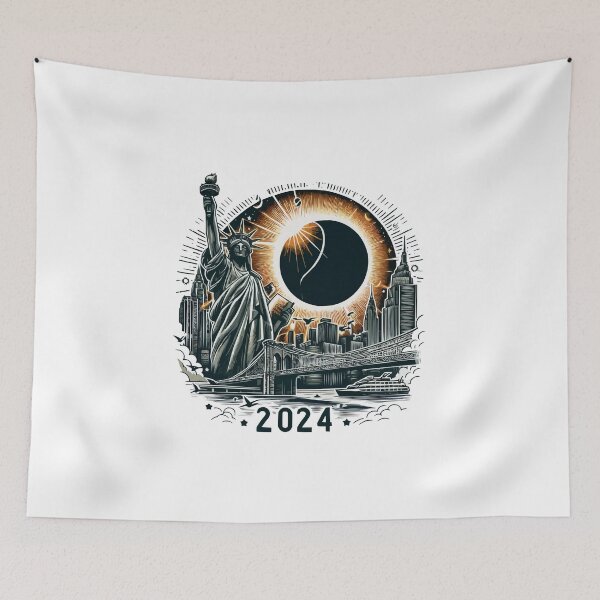 Item preview, New York Solar Eclipse 2024  designed and sold by TshirtTalkYou.