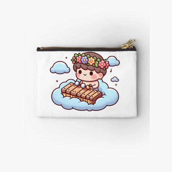 Item preview, Kawaii Xylophonist With Flower Crown designed and sold by CanvasCutie.