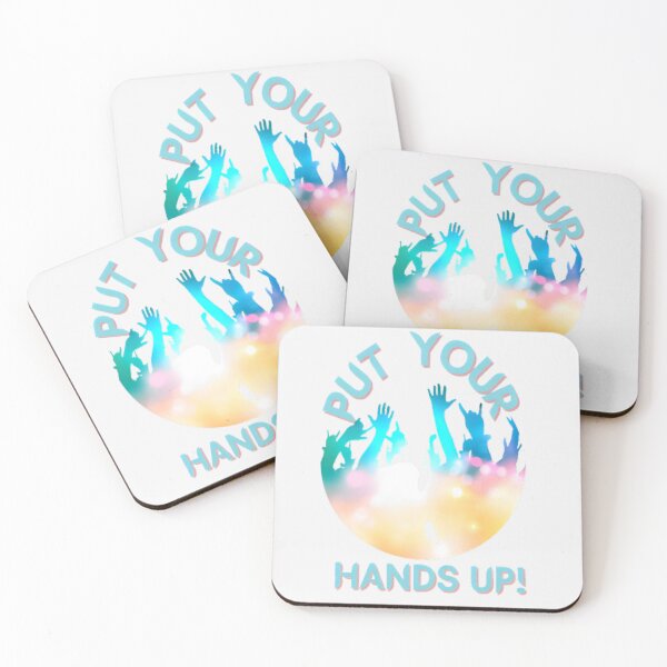Item preview, Put your hands up - electronic music, techno music, rave, DJ,music festival designed and sold by FreeWorldDesign.