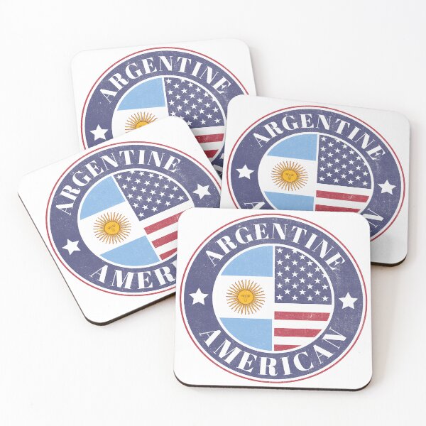 Item preview, Proud Argentine-American Badge - Argentina Flag designed and sold by chrisrivait.
