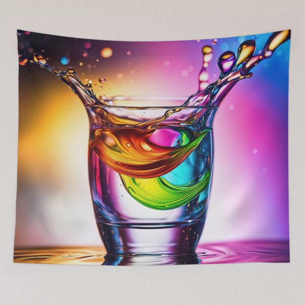 Item preview, Splashes in a colorful glass designed and sold by lalylaura.
