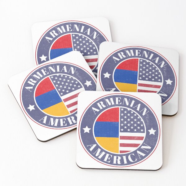 Item preview, Proud Armenian-American Badge - Armenia Flag designed and sold by chrisrivait.