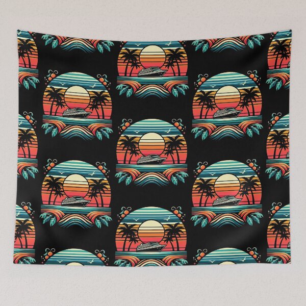 Item preview, Retro Sunset Cruise designed and sold by Tw1nsAIArt.