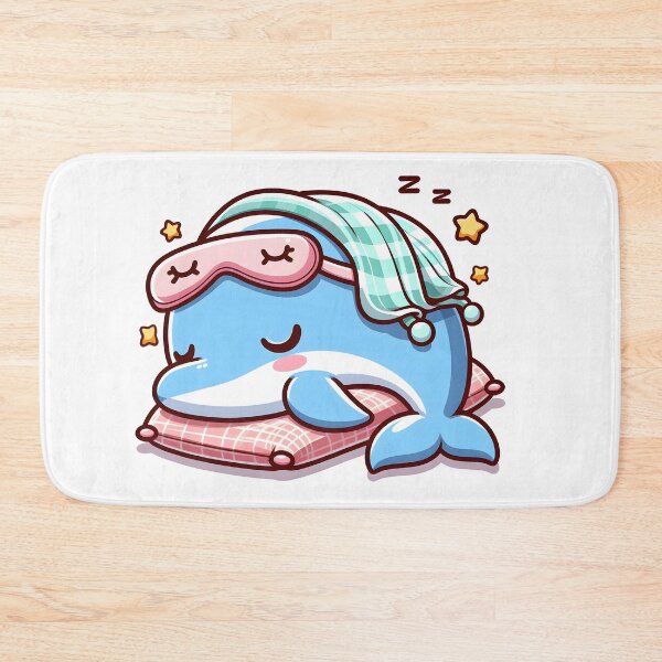 Item preview, Kawaii Sleeping Dolphin designed and sold by CanvasCutie.