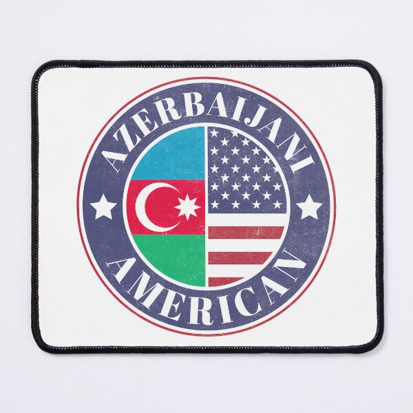 Item preview, Proud Azerbaijani-American Badge - Azerbaijan Flag designed and sold by chrisrivait.