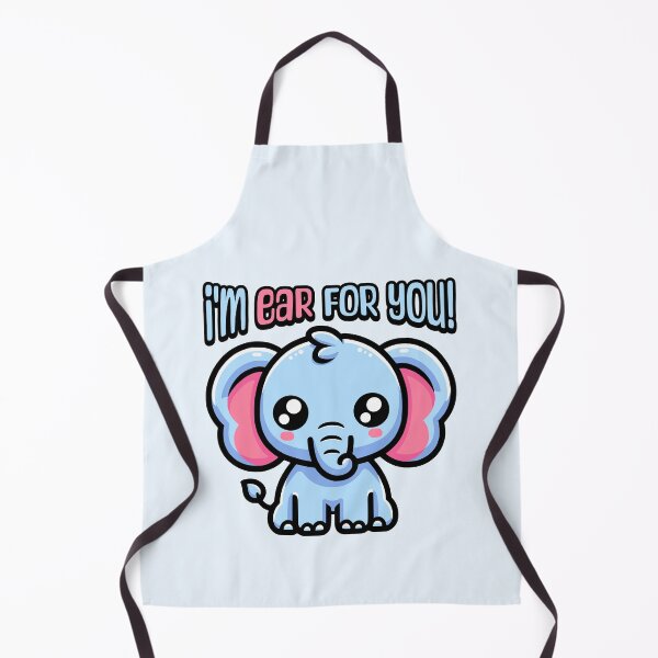 Item preview, I'm Ear For You! Cute Elephant Pun designed and sold by PMCreative.