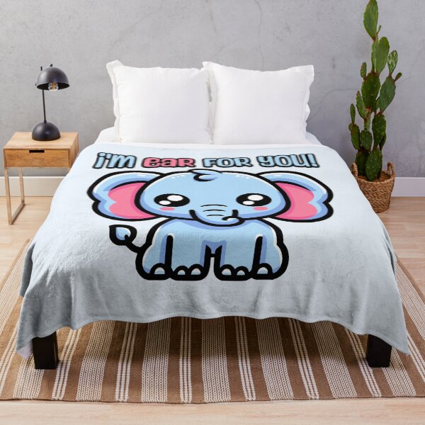 Item preview, I'm Ear For You! Cute Elephant Pun designed and sold by PMCreative.