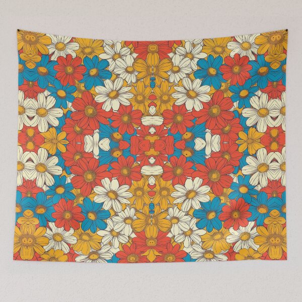Item preview,  Waterproof flowers. Retro Groovy pattern. designed and sold by AnnDart.