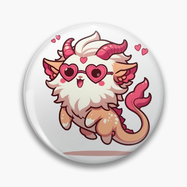 Item preview, Kawaii Hopeful Chimera: Heart-Shaped Glasses designed and sold by CanvasCutie.