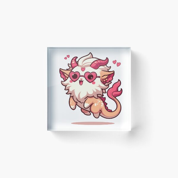 Item preview, Kawaii Hopeful Chimera: Heart-Shaped Glasses designed and sold by CanvasCutie.