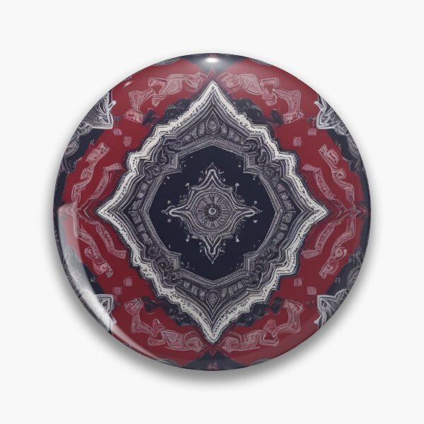 Item preview, RogerPattern - "Dynamic Bandana Fusion: estampado azul y rojo" designed and sold by RogerPattern.