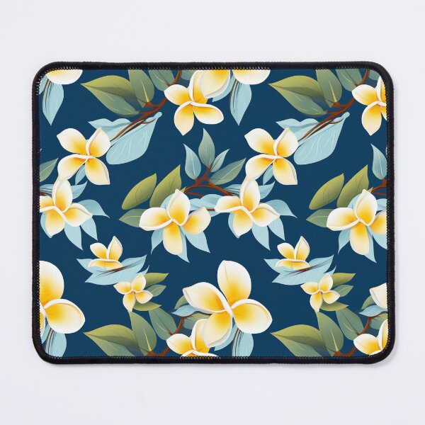Item preview, Tropical Plumeria Flower Design, Summer Botanical Print designed and sold by madtoyman.