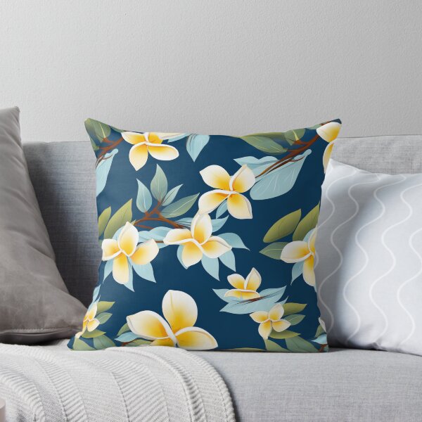 Artikelvorschau, Tropisches Plumeria-Blumendesign, sommerlicher botanischer Druck entworfen und verkauft von madtoyman.