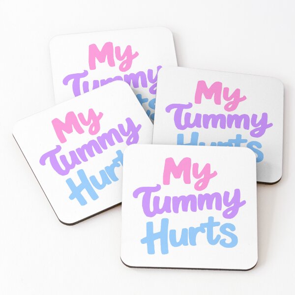 Item preview, My Tummy Hurts! Funny Pink designed and sold by PMCreative.