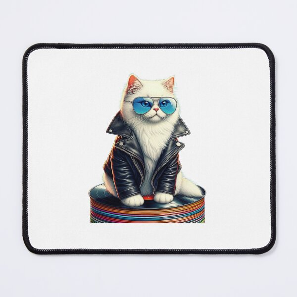 Item preview, cat with glasses cool cat designed and sold by eidajo.
