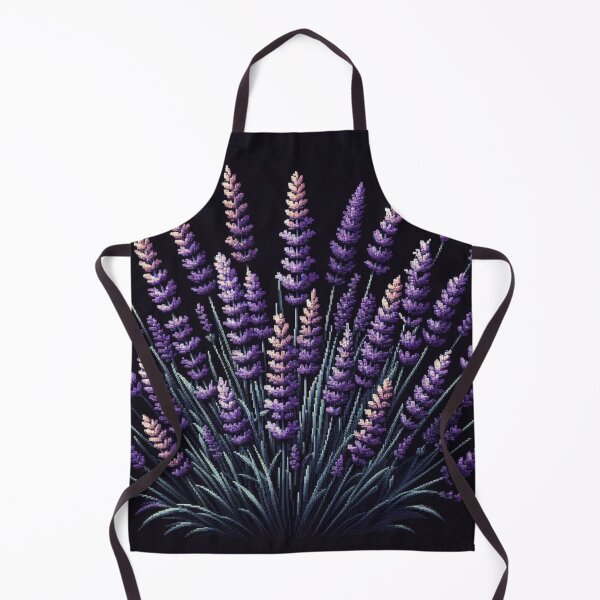 Item preview, watercolor nature, Lavande, watercolor floral, black background designed and sold by asbno19.