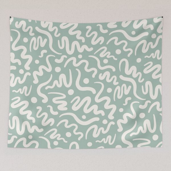 Item preview, Abstract Organic Shapes Pattern Green designed and sold by PAPER MOON art & design.