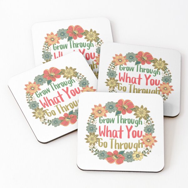 Item preview, Grow Through What You Go Through! Motivational Flower designed and sold by PMCreative.
