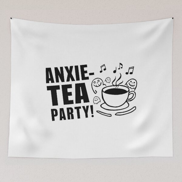 Item preview, Anxie-Tea Party: Quirky Monster Coffee Mug Design designed and sold by MillennialVibe.