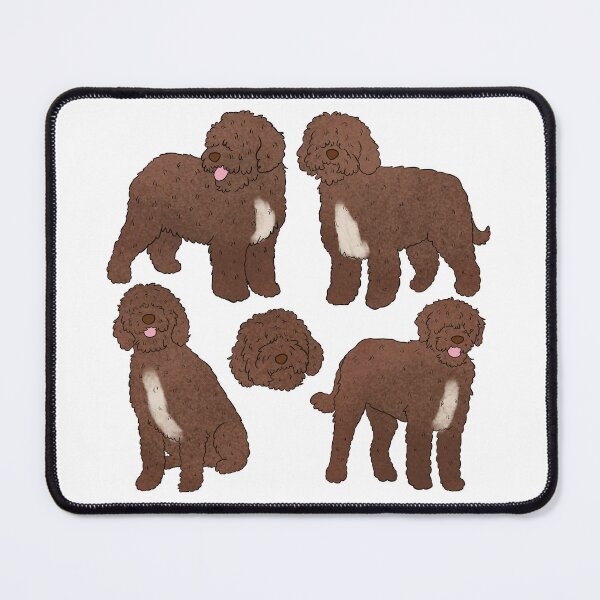 Item preview, Spanish water dog pattern designed and sold by Yaragold.