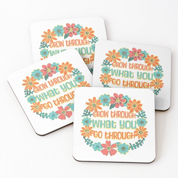 Item preview, Grow Through What You Go Through! Inspirational Flower designed and sold by PMCreative.