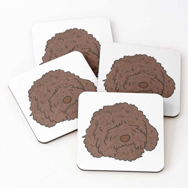Item preview, Spanish water dog face designed and sold by Yaragold.