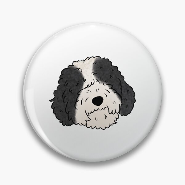 Item preview, Spanish water dog face designed and sold by Yaragold.
