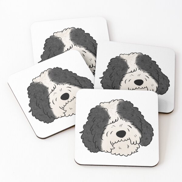 Item preview, Spanish water dog face designed and sold by Yaragold.