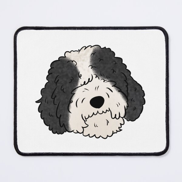 Item preview, Spanish water dog face designed and sold by Yaragold.