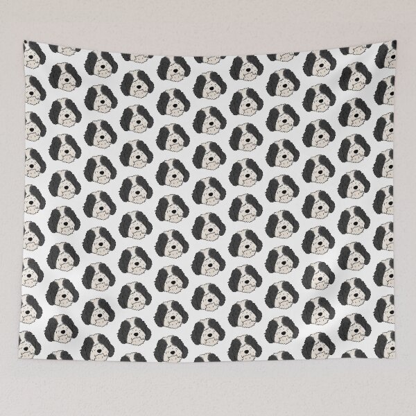 Item preview, Spanish water dog face designed and sold by Yaragold.