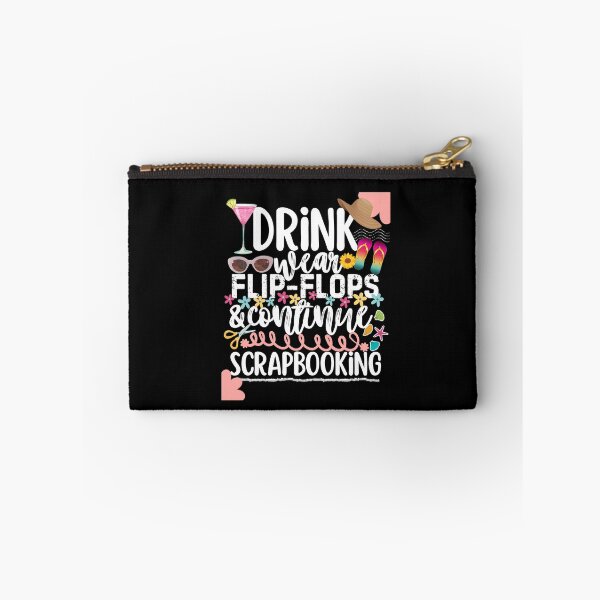 Item preview, Drink Wear Flip Flops And Scrapbook Scrapbooker designed and sold by SunfullyYours.