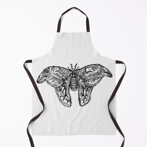 Item preview, Black atlas moth drawing designed and sold by xlallistar.