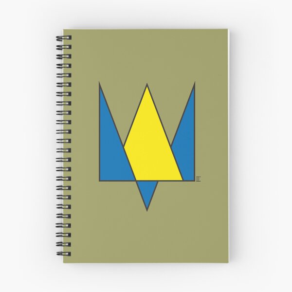 Item preview, Trident. (minimalism) Yellow-blue. designed and sold by sarabeevart.