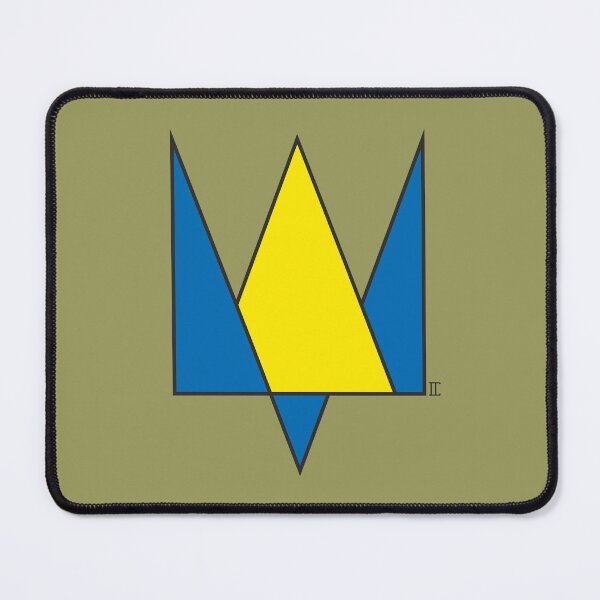 Item preview, Trident. (minimalism) Yellow-blue. designed and sold by sarabeevart.