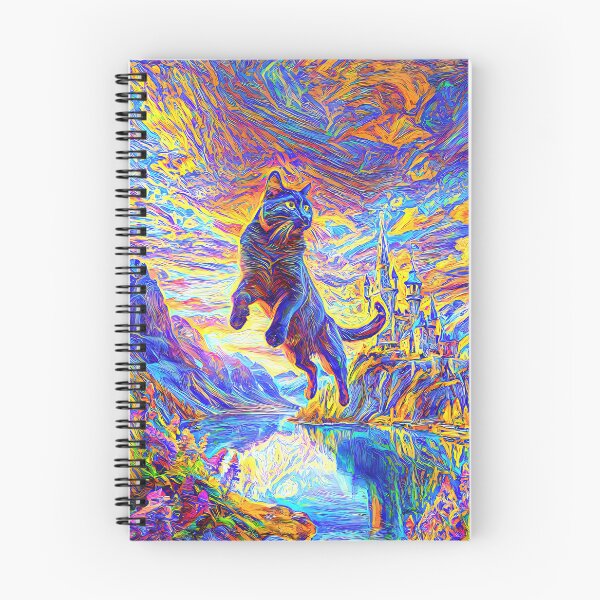 Item preview, Stylised castle and cat. DeepDream designed and sold by blackhalt.