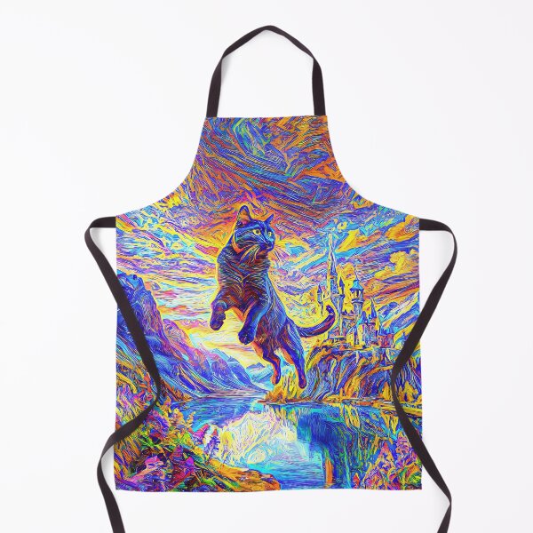 Item preview, Stylised castle and cat. DeepDream designed and sold by blackhalt.