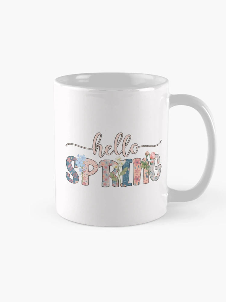 Thumbnail 3 of 6, Coffee Mug, Hello Spring designed and sold by HappyLifeCreate.