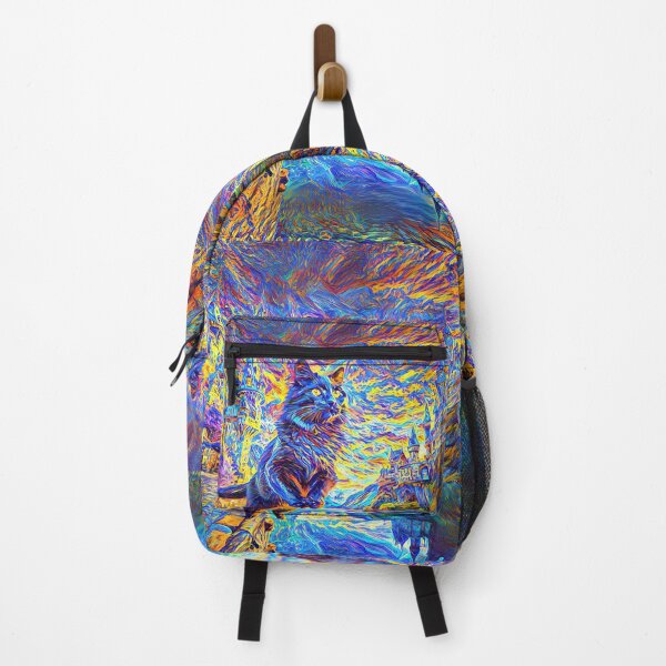 Item preview, Stylised castle and cat. DeepDream designed and sold by blackhalt.