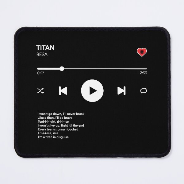 Item preview, Titan - Besa - Albania Eurovision 2024 - Media Player Style designed and sold by Vision-Tees.