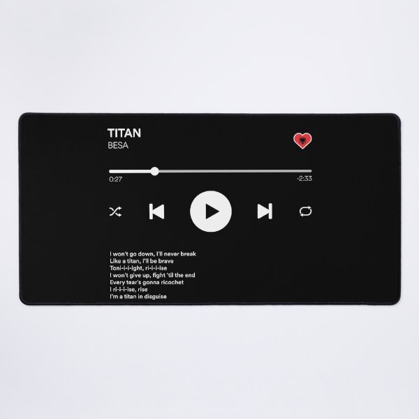 Item preview, Titan - Besa - Albania Eurovision 2024 - Media Player Style designed and sold by Vision-Tees.