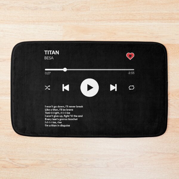 Item preview, Titan - Besa - Albania Eurovision 2024 - Media Player Style designed and sold by Vision-Tees.